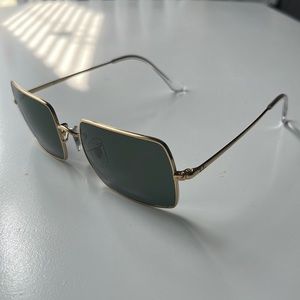 Gold Ray-Ban 1969 Rectangle sunglasses